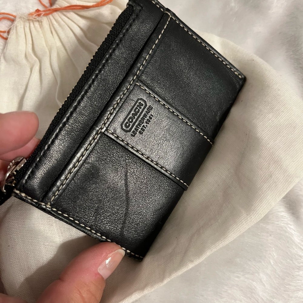 Coach card keyring wallet
